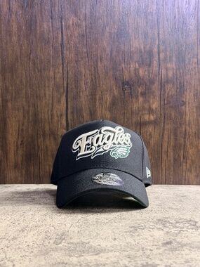 New Era 9FORTY Born x Raised Eagles Script Black A-Frame Snapback OSFA